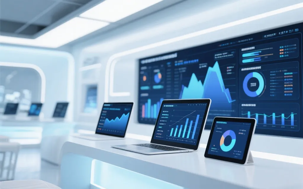 多终端数据展示界面示意